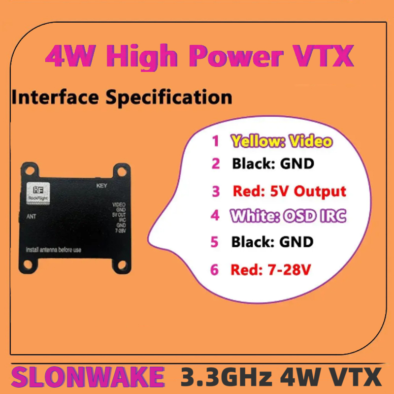Видеопередатчик SLONWAKE FPV 3 – обзор и цена Drone Transmitter