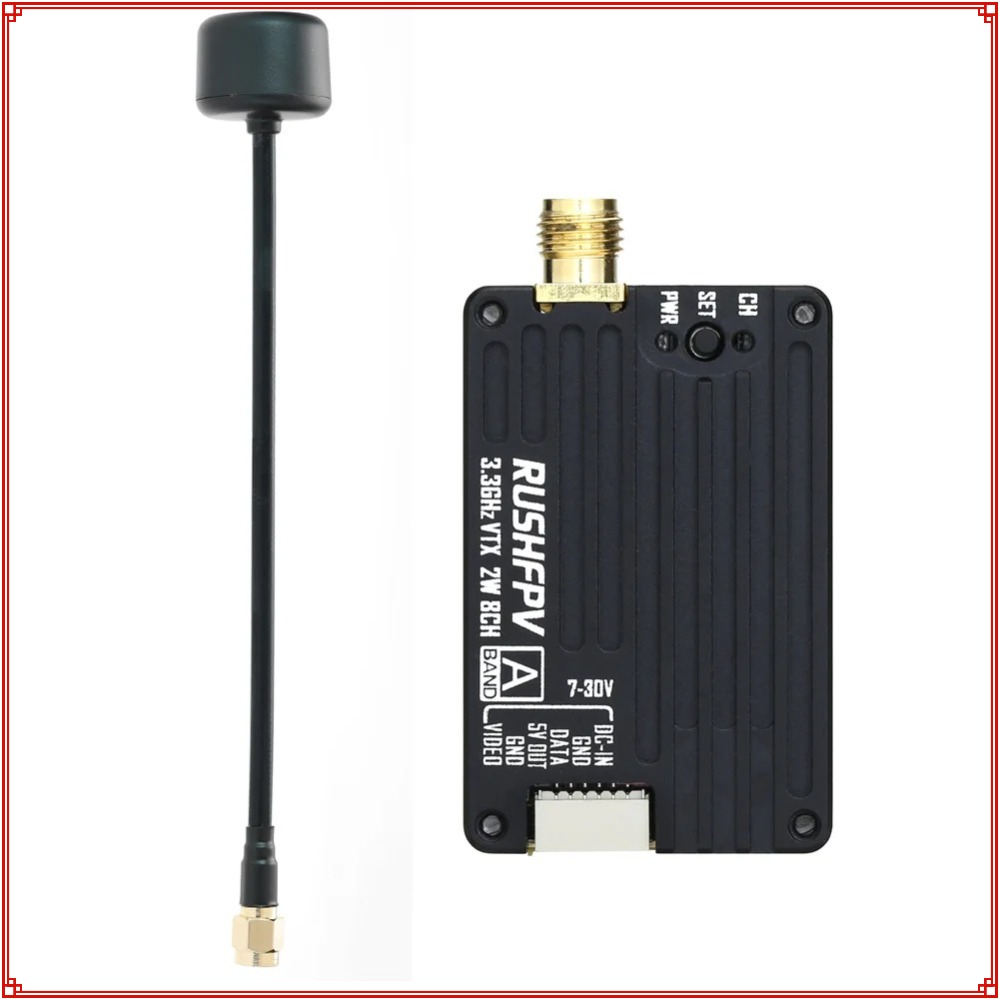 Новый передатчик RUSHFPV 3.3G  – обзор и цена Drone Transmitter