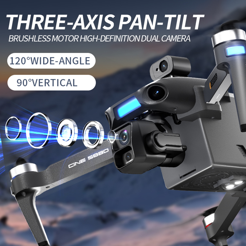 Новый дрон 2026 года с двумя 8 – обзор и цена Drone Gimbal