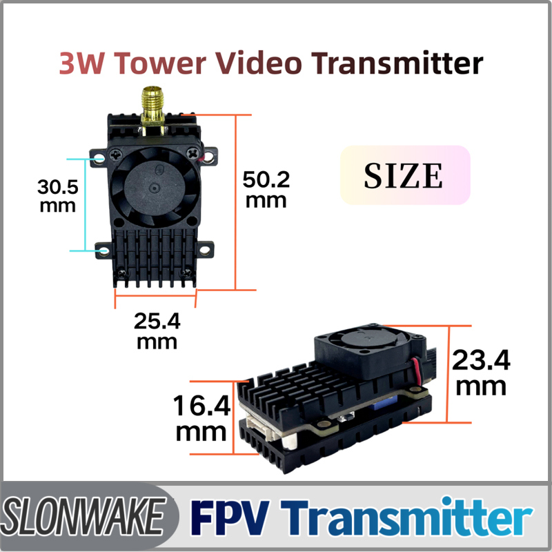 SLONWAKE 5,8G 3000 МВт Модуль  – обзор и цена Drone Transmitter